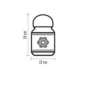 LED dekorace EMOS lucerna s vločkami kovová bílá, 14 cm, 3x AAA, vnitřní, vintage 

 obrázek produktu 3 z 4