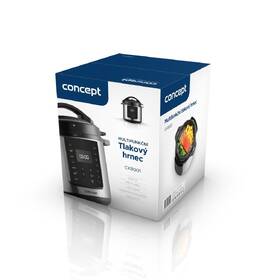 Multifunkční tlakový hrnec Concept CK8001 černý/nerez

 obrázek produktu 17 z 17