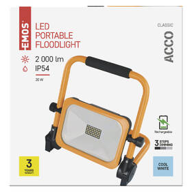 Reflektor EMOS Acco, 20W, nabíjecí, přenosný, studená bílá žlutý

 obrázek produktu 2 z 2