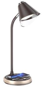Stolní LED lampička IMMAX FINCH, Qi nabíjení, 9W hnědá/zlatá

 obrázek produktu 3 z 16