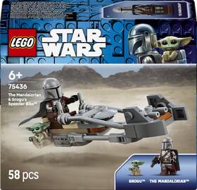 Stavebnice LEGO® Star Wars™ 75436 Mandalorian a Grogu a spídrová motorka 

 obrázek produktu 4 z 9