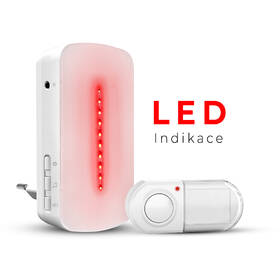 Zvonek bezdrátový Elektrobock s LED indikací + tlačítko bílý

 obrázek produktu 1 z 7