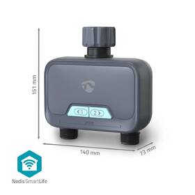 Zavlažovací systém Nedis Bluetooth regulátor průtoku vody šedý

 obrázek produktu 6 z 14