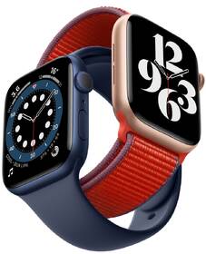 Chytré hodinky Apple GPS 40mm pouzdro z modrého hliníku - námořnicky tmavomodrý sportovní náramek 

 obrázek produktu 2 z 2