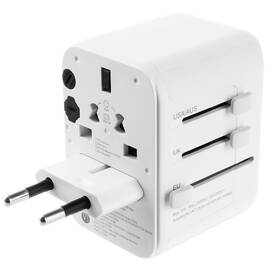Cestovní adaptér FIXED Voyager pro EU, UK a USA/AUS, s 1xUSB-C a 2xUSB výstupem, GaN, PD 30W bílý

 obrázek produktu 6 z 11