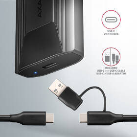 Externí rámeček Axagon THIN box, USB-C 10Gbps - M.2 NVMe & SATA SSD šedý

 obrázek produktu 3 z 9