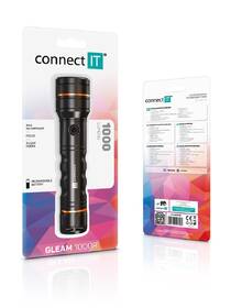 Svítilna Connect IT GLEAM 1000R LED, dobíjecí černá

 obrázek produktu 6 z 6