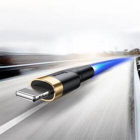 Kabel Baseus Cafule USB/Lightning, 1m černý/zlatý

 obrázek produktu 9 z 10