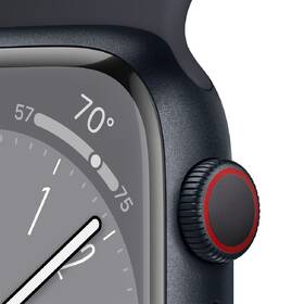 Chytré hodinky Apple Watch Series 8 GPS + Cellular 41mm pouzdro z temně inkoustového hliníku - temně inkoustový sportovní řemínek 

 obrázek produktu 2 z 8