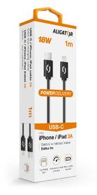Kabel Aligator Power USB-C/Lightning, 3A, 1m černý

 obrázek produktu 1 z 3