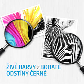 Inkoustová náplň HP 653, 350 stran černá barva
