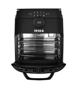 Fritéza horkovzdušná Tesla AirCook & Grill QG700 BLK, multifunkční černá barva
