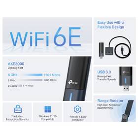 Síťová karta TP-Link Archer TXE50UH, Wi-Fi 6E AXE3000 

 obrázek produktu 6 z 7