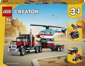 Stavebnice LEGO® Creator 3 v 1 31146 Náklaďák s plochou korbou a helikoptéra 

 obrázek produktu 8 z 9