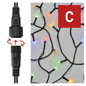 Spojovací řetěz EMOS 100 LED Standard, 10 m, venkovní i vnitřní, multicolor, časovač 

 obrázek produktu 1 z 9