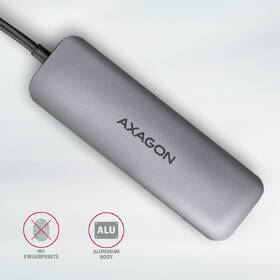 USB Hub Axagon USB 3.2 Gen 1 hub, 2x USB-A, HDMI, SD/microSD slot, PD 100W, kabel USB-C 20cm šedý

 obrázek produktu 7 z 7