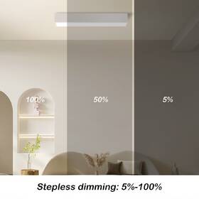 Stropní svítidlo IMMAX NEO LITE LUNGO SMART, 58cm, 20W, 1520lm, s podporou BEACON, Wi-Fi, TUYA bílé

 obrázek produktu 6 z 8