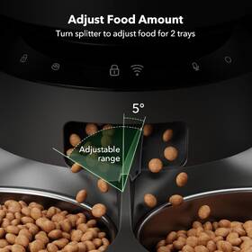 Chytré krmítko Petlibro Granary Wi-Fi Dual Bowl 5 l černé

 obrázek produktu 4 z 5