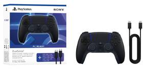Bezdrátový ovladač Sony DualSense pro PS5 + kabel USB pro PC černý

 obrázek produktu 5 z 7