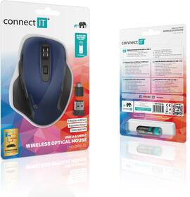 Myš Connect IT Dual SmartSwitch USB/USB-C modrá

 obrázek produktu 7 z 7