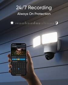 IP kamera Anker Floodlight Cam E340 Dual 3K bílá barva
