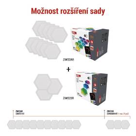Nástěnné svítidlo EMOS GoSmart, 19 W, RGB hexagons (10 ks) bílé

 obrázek produktu 8 z 9