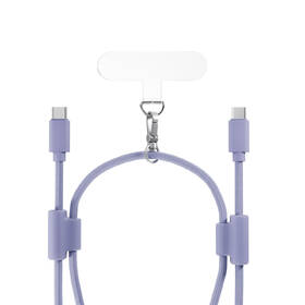 Kabel Epico Phone Lanyard USB-C/USB-C 1,45m fialový

 obrázek produktu 1 z 6