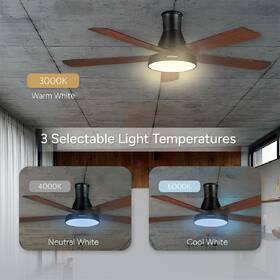 Ventilátor stropní Rohnson R-8155 černý/hnědý

 obrázek produktu 6 z 11