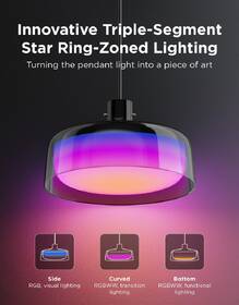 Stropní svítidlo Govee Pendant Light RGBICWW, Matter černé

 obrázek produktu 2 z 6