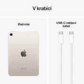 Dotykový tablet Apple iPad mini (2024) Wi-Fi 256 GB - hvězdně bílý 

 obrázek produktu 9 z 9