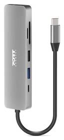 Dokovací stanice PORT CONNECT 6v1 USB-C, 1x 4K stříbrná

 obrázek produktu 1 z 8