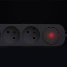 Kabel prodlužovací Solight 3 zásuvky, USB A+C 20W PD, vypínač, 3 x 1mm2, 2 m bílý

 obrázek produktu 3 z 3