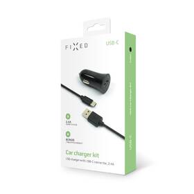 Adaptér do auta FIXED 1x USB, 2,4A + USB-C kabel černý

 obrázek produktu 4 z 4