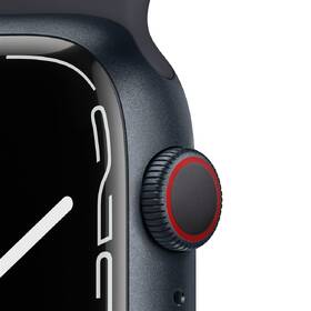 Chytré hodinky Apple GPS + Cellular, 45mm pouzdro z půlnočně inkoustového hliníku - temně inkoustový sportovní řemínek 

 obrázek produktu 1 z 2
