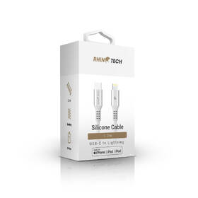 Kabel RhinoTech LITE MFi USB-C/Lightning 1,2 m stříbrný

 obrázek produktu 2 z 3
