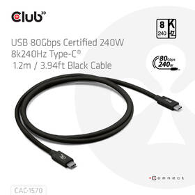 Kabel Club3D USB-C/USB-C, 1,2m černý

 obrázek produktu 2 z 6