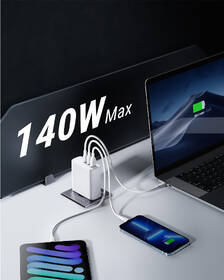 Nabíječka do sítě Voltme Revo 140 2xUSB-C, 1xUSB-A 140W bílá

 obrázek produktu 1 z 3