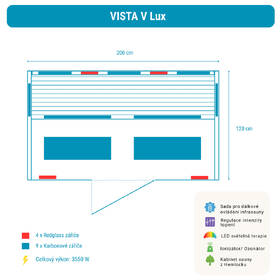 Infrasauna Belatrix Vista V Lux 

 obrázek produktu 6 z 6