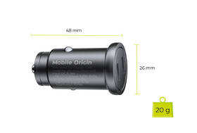 Adaptér do auta Mobile Origin Metal 30W, 2x USB-C černý

 obrázek produktu 9 z 10