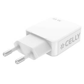 Nabíječka do sítě Celly SLIM USB-C/USB-A GaN, 45 W bílý

 obrázek produktu 1 z 4
