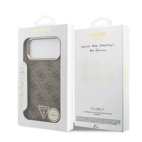 Kryt na mobil Guess 4G Strass Triangle Logo Gold Frame MagSafe na Apple iPhone 18 Pro hnědý

 obrázek produktu 6 z 6