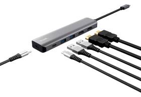 USB Hub Trust Dalyx 6-in-1 USB-C stříbrný

 obrázek produktu 1 z 9