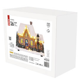 LED dekorace EMOS vánoční domek, 20,5 cm, 3x AA, vnitřní, teplá bílá 

 obrázek produktu 4 z 4