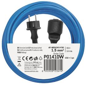Kabel prodlužovací EMOS 1x zásuvka, 10m modrý

 obrázek produktu 4 z 4