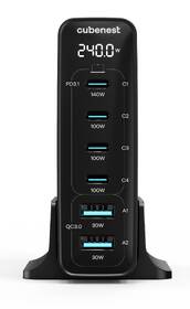 Nabíječka do sítě Cubenest S6D0, 4xUSB-C, 2xUSB-A, PD, GaN, 240 W černá

 obrázek produktu 4 z 13
