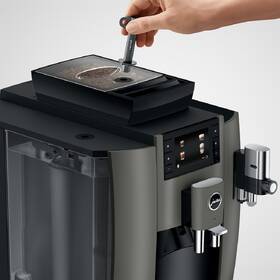 Automatický kávovar Jura W8 Dark Inox šedá barva
