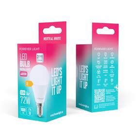 Žárovka LED Forever E14, klasik, 8,5W neutrální bílá 

 obrázek produktu 2 z 2