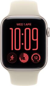 Chytré hodinky Apple GPS 40 mm hvězdně bílý hliník, pískový sportovní řemínek - S/M 

 obrázek produktu 1 z 6