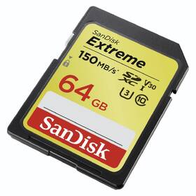 Paměťová karta SANDISK 64GB UHS-I U3 (150R/60W) 

 obrázek produktu 1 z 3