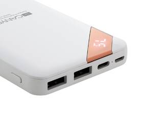 Powerbanka Canyon PB-102W, 10000 mAh, USB-C, s digitálnim displejem bílá

 obrázek produktu 2 z 3